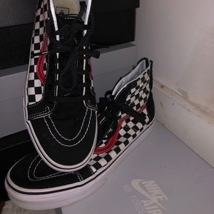 CHECKERBOARD SK8-HI ZIP vans